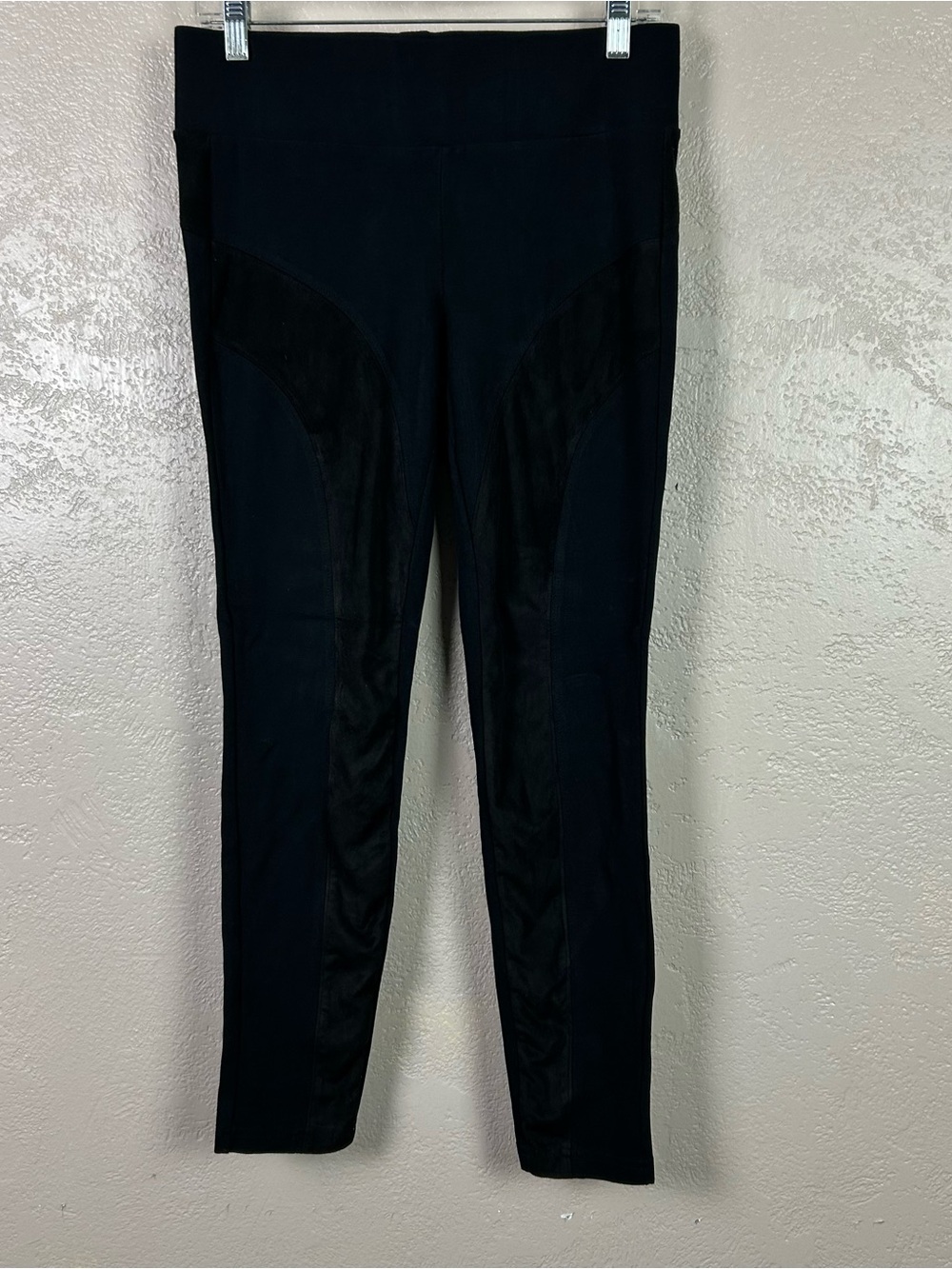 Choose 5 for $30 Boom Boom Jeans Black Ponte Leggings with Panel Detail